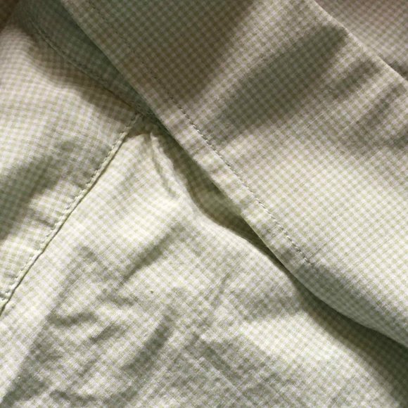 Lime Green and White Checkered Dress Shirt - Picture 6 of 6